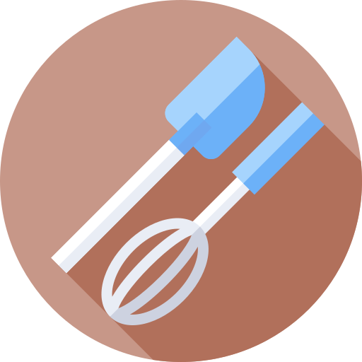 utensilios de cocina Flat Circular Flat icono