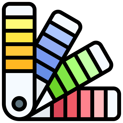 placa de color Generic Outline Color icono