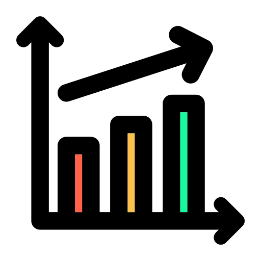 diagramme à bandes Generic Outline Color Icône