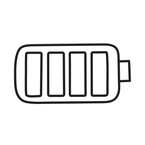 Full battery Generic Detailed Outline icon