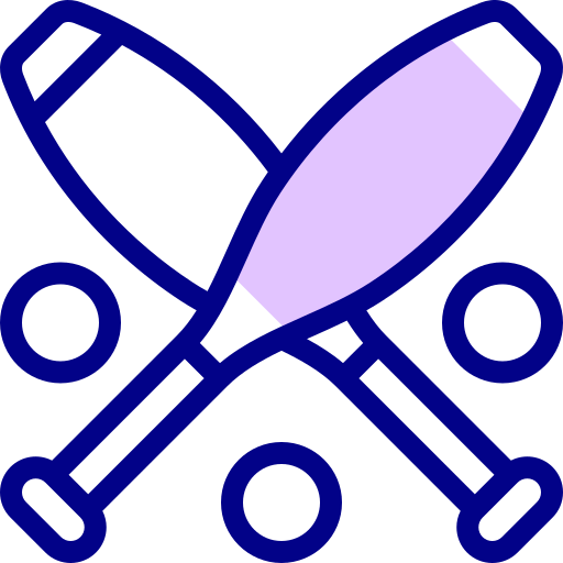 Żonglerka Detailed Mixed Lineal color ikona
