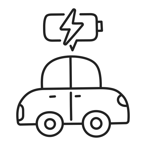 電気自動車 Generic Detailed Outline icon