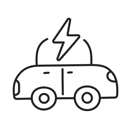 elektrische auto Generic Detailed Outline icoon