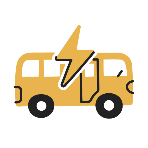 autobús eléctrico Generic Mixed icono