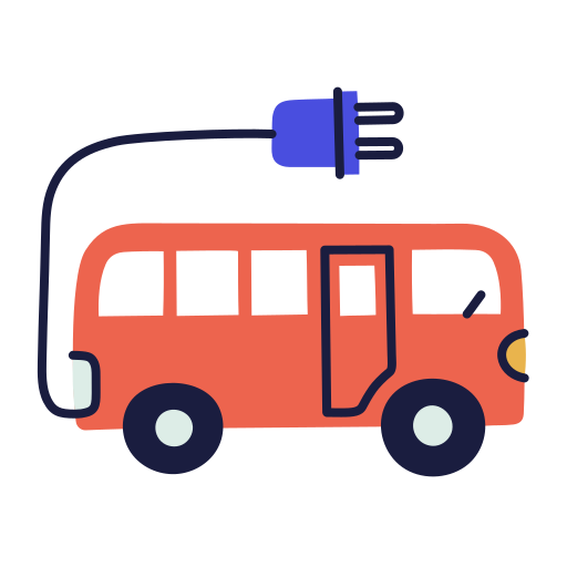 Electric bus Generic Flat icon