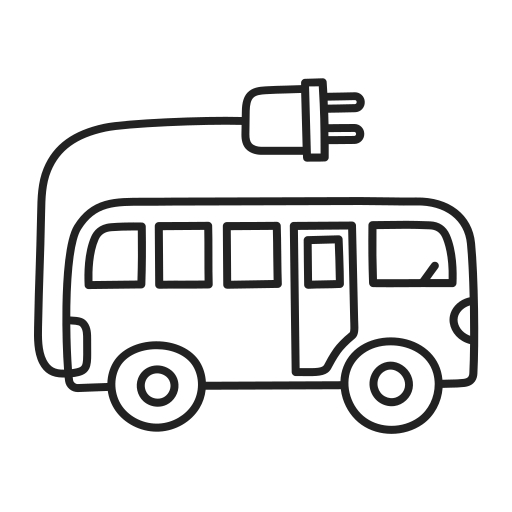 전기 버스 Generic Detailed Outline icon