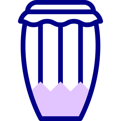 ケトルドラム Detailed Mixed Lineal color icon