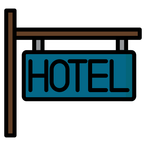 ホテルの看板 Generic Outline Color icon