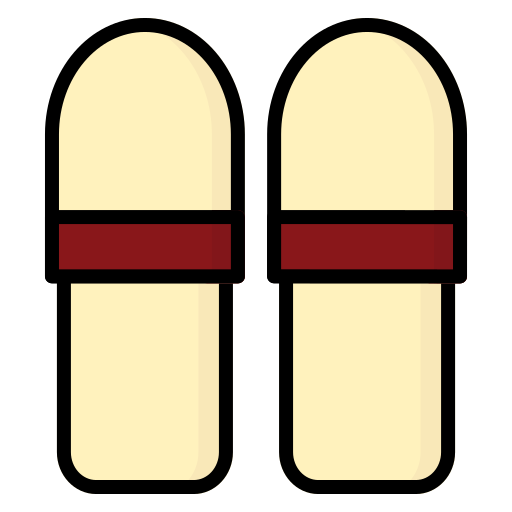 Slippers Generic Outline Color icon