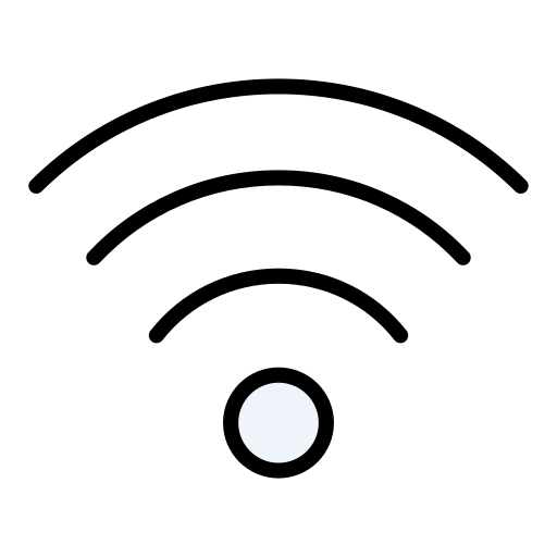 połączenie wifi Generic Outline Color ikona