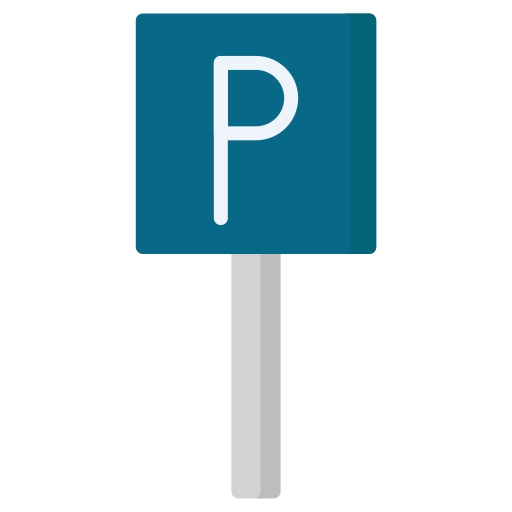 segno di parcheggio Generic Flat icona