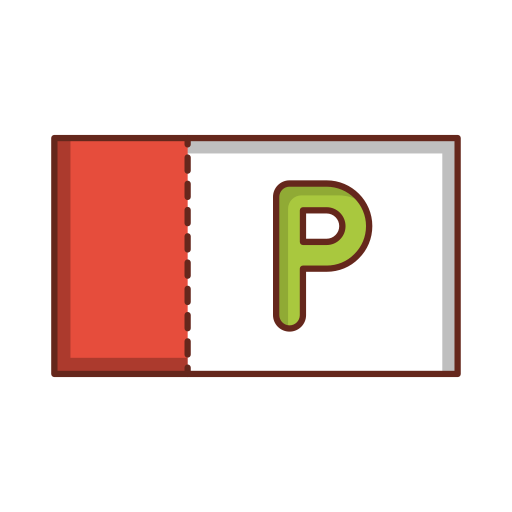 パーキングチケット Generic Outline Color icon