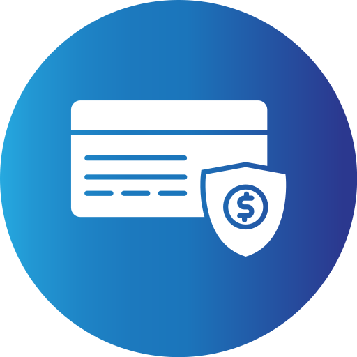 Security payment Generic Blue icon