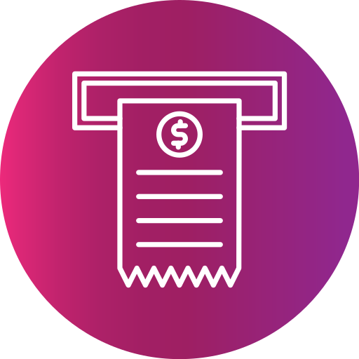 Receipt Generic Flat Gradient icon