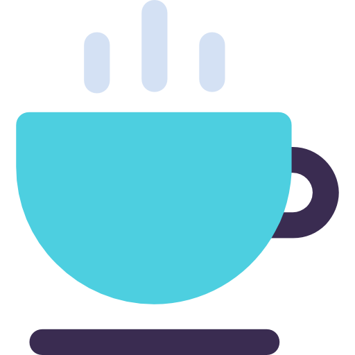 taza de café Kiranshastry Flat icono