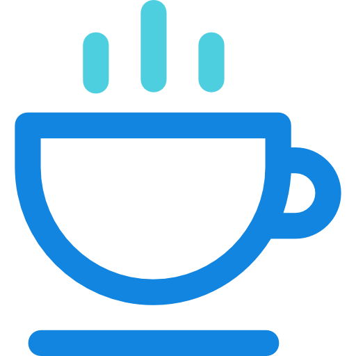 Coffee mug Kiranshastry Lineal Blue icon