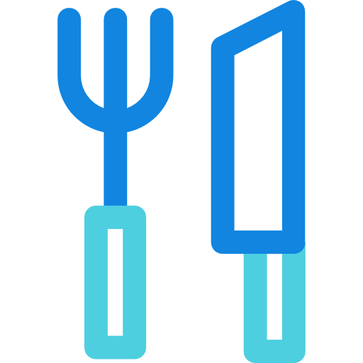 Cutlery Kiranshastry Lineal Blue icon