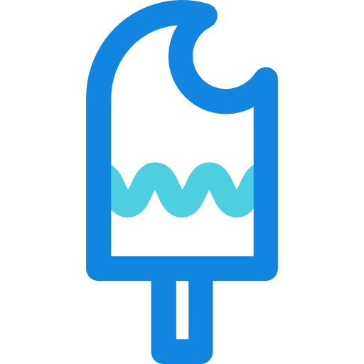 아이스 캔디 Kiranshastry Lineal Blue icon
