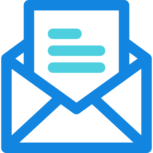 Email Kiranshastry Lineal Blue icon