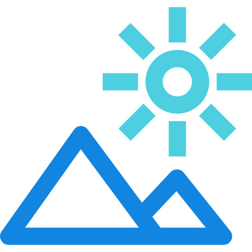 montañas Kiranshastry Lineal Blue icono