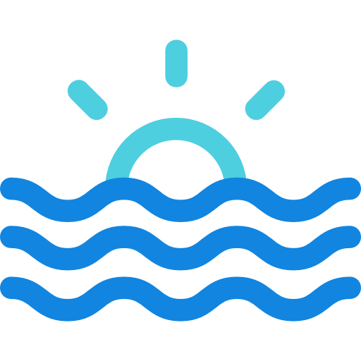 Sunrise Kiranshastry Lineal Blue icon
