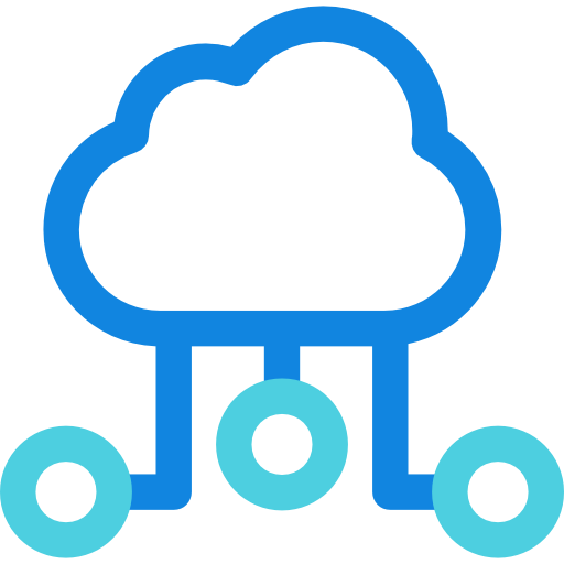 Cloud computing Kiranshastry Lineal Blue icon