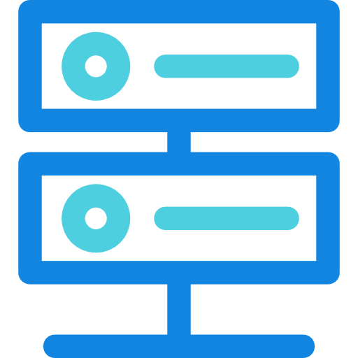 Server Kiranshastry Lineal Blue icon
