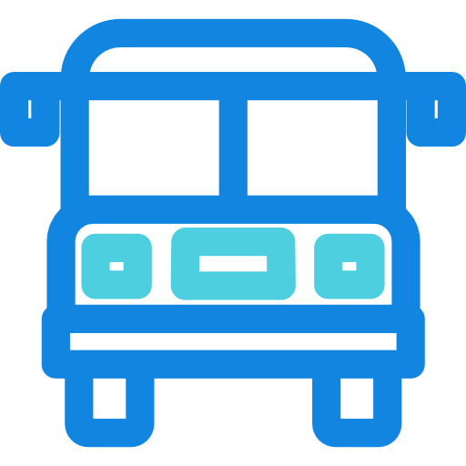 bus Kiranshastry Lineal Blue icon