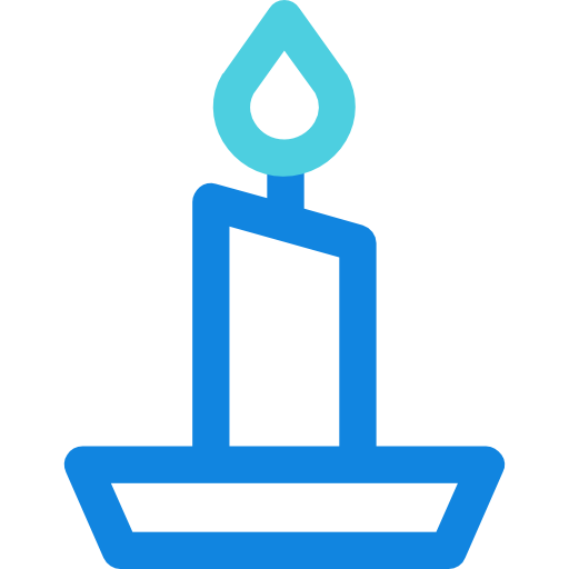 świeca Kiranshastry Lineal Blue ikona