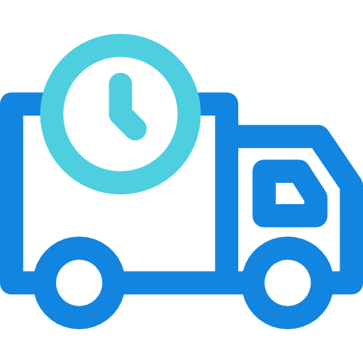 camión de reparto Kiranshastry Lineal Blue icono