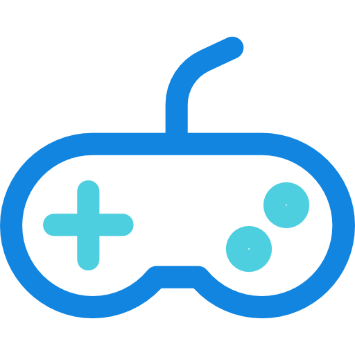 gamepad Kiranshastry Lineal Blue icon
