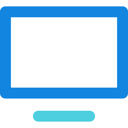 monitor Kiranshastry Lineal Blue Ícone