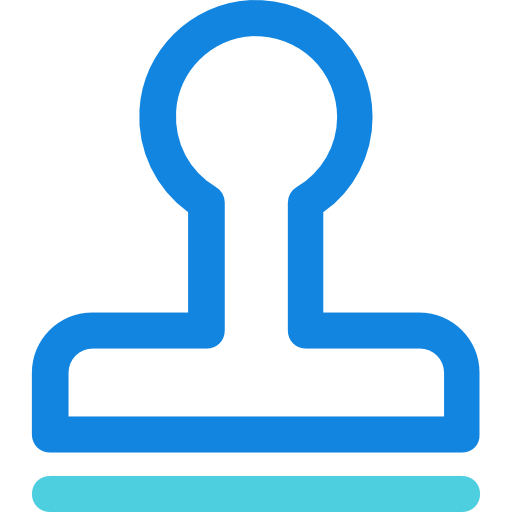 スタンプ Kiranshastry Lineal Blue icon