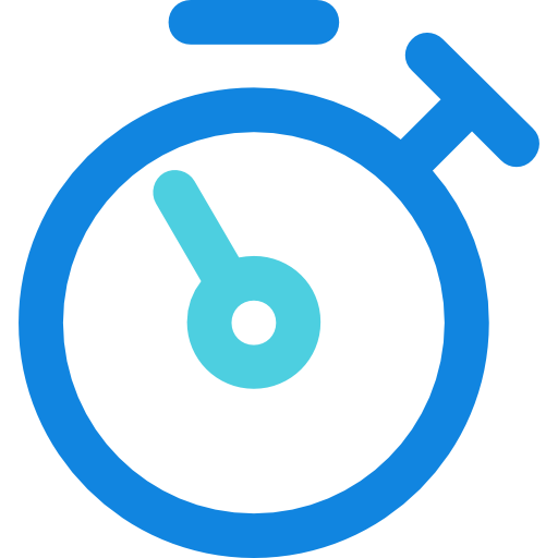 cronometro Kiranshastry Lineal Blue icona