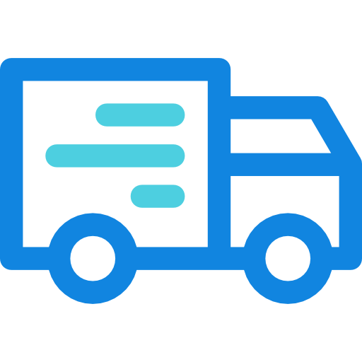 Delivery truck Kiranshastry Lineal Blue icon
