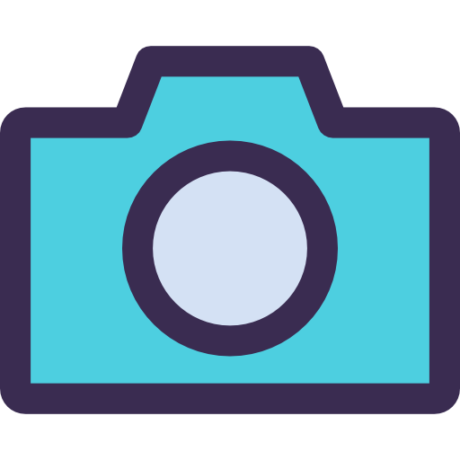 fotocamera Kiranshastry Lineal Color Blue icoon
