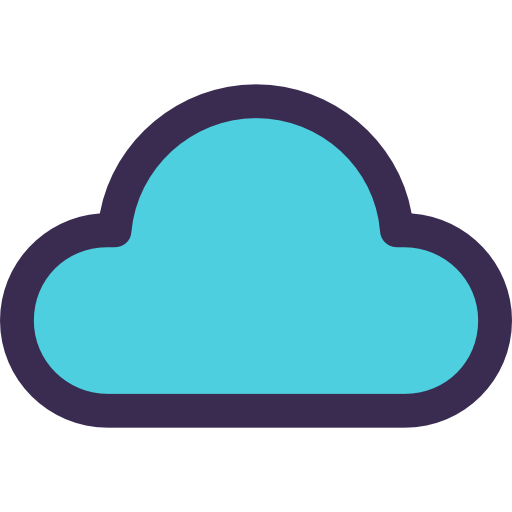 cloud computing Kiranshastry Lineal Color Blue Icône