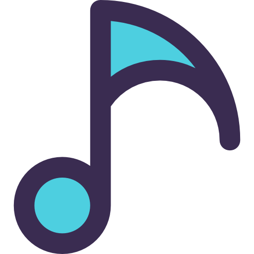음악 Kiranshastry Lineal Color Blue icon