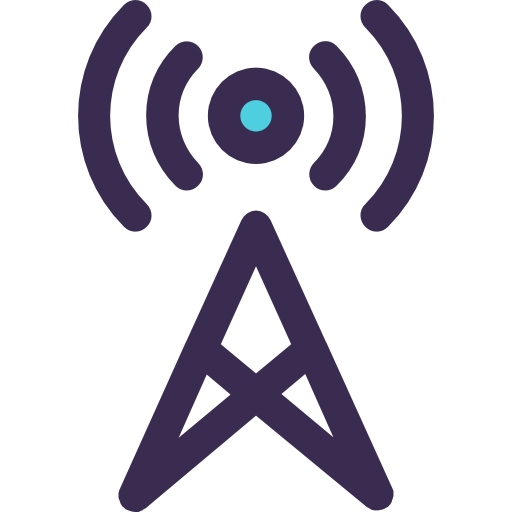 antena Kiranshastry Lineal Color Blue icono