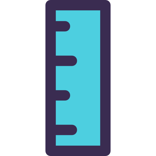 linijka Kiranshastry Lineal Color Blue ikona