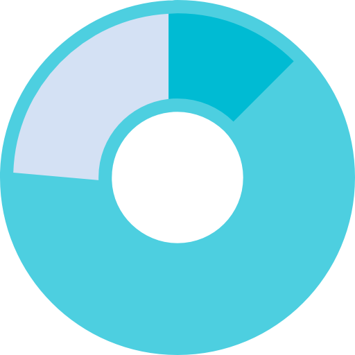 gráfico circular Kiranshastry Flat icono