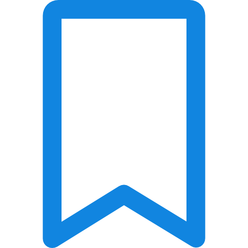 Bookmark Kiranshastry Lineal Blue icon