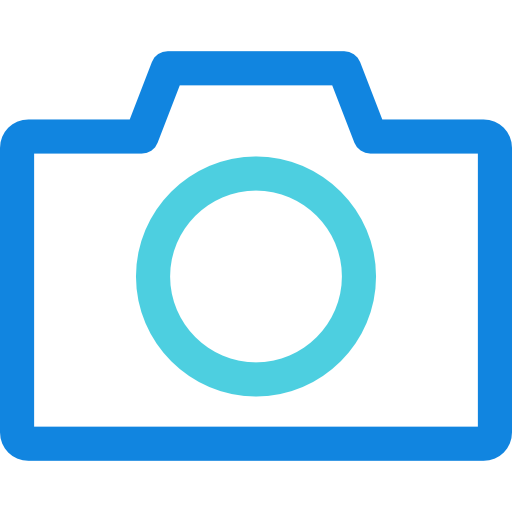 cámara fotográfica Kiranshastry Lineal Blue icono