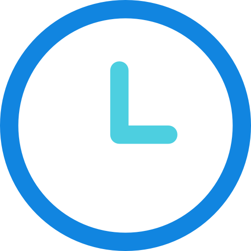 wandklok Kiranshastry Lineal Blue icoon