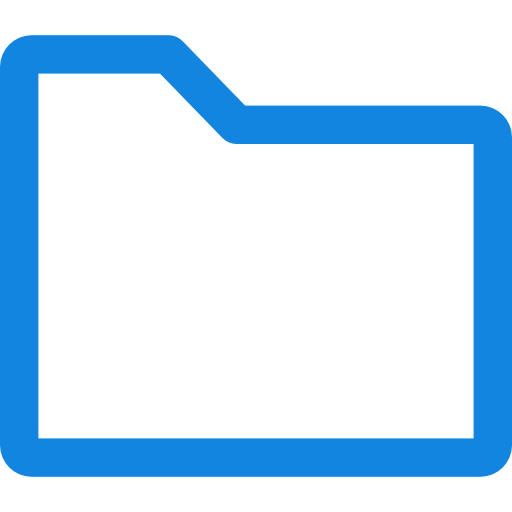 폴더 Kiranshastry Lineal Blue icon