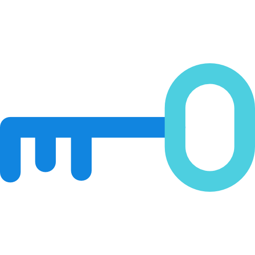 schlüssel Kiranshastry Lineal Blue icon