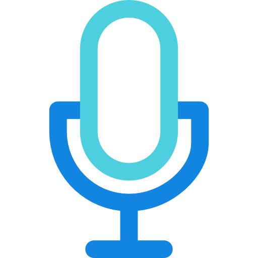 microfono Kiranshastry Lineal Blue icona