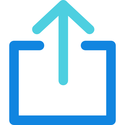 hochladen Kiranshastry Lineal Blue icon