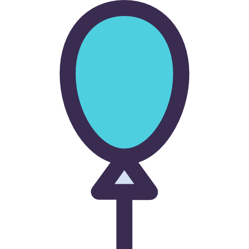 ballon Kiranshastry Lineal Color Blue icon