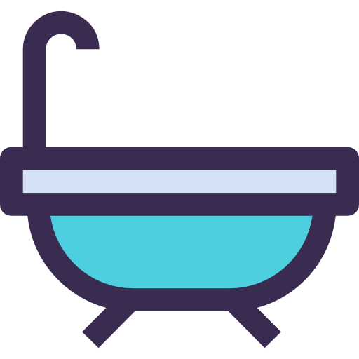 bañera Kiranshastry Lineal Color Blue icono